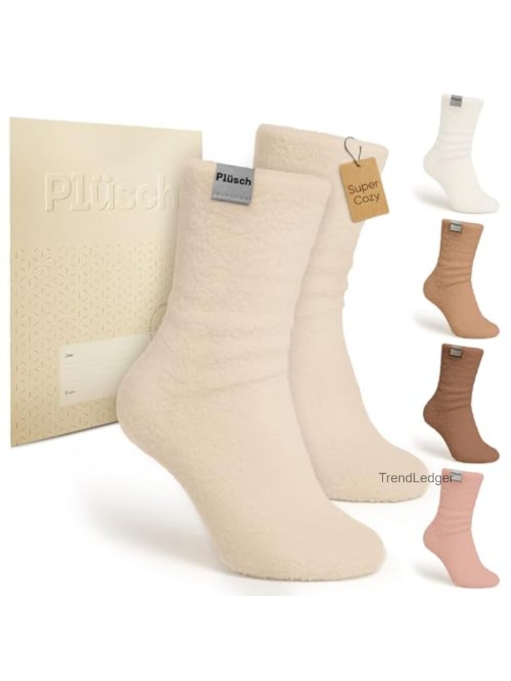 Ultra-Soft Cozy Cloud Socks Polyester Blend Gift-Ready Envelope